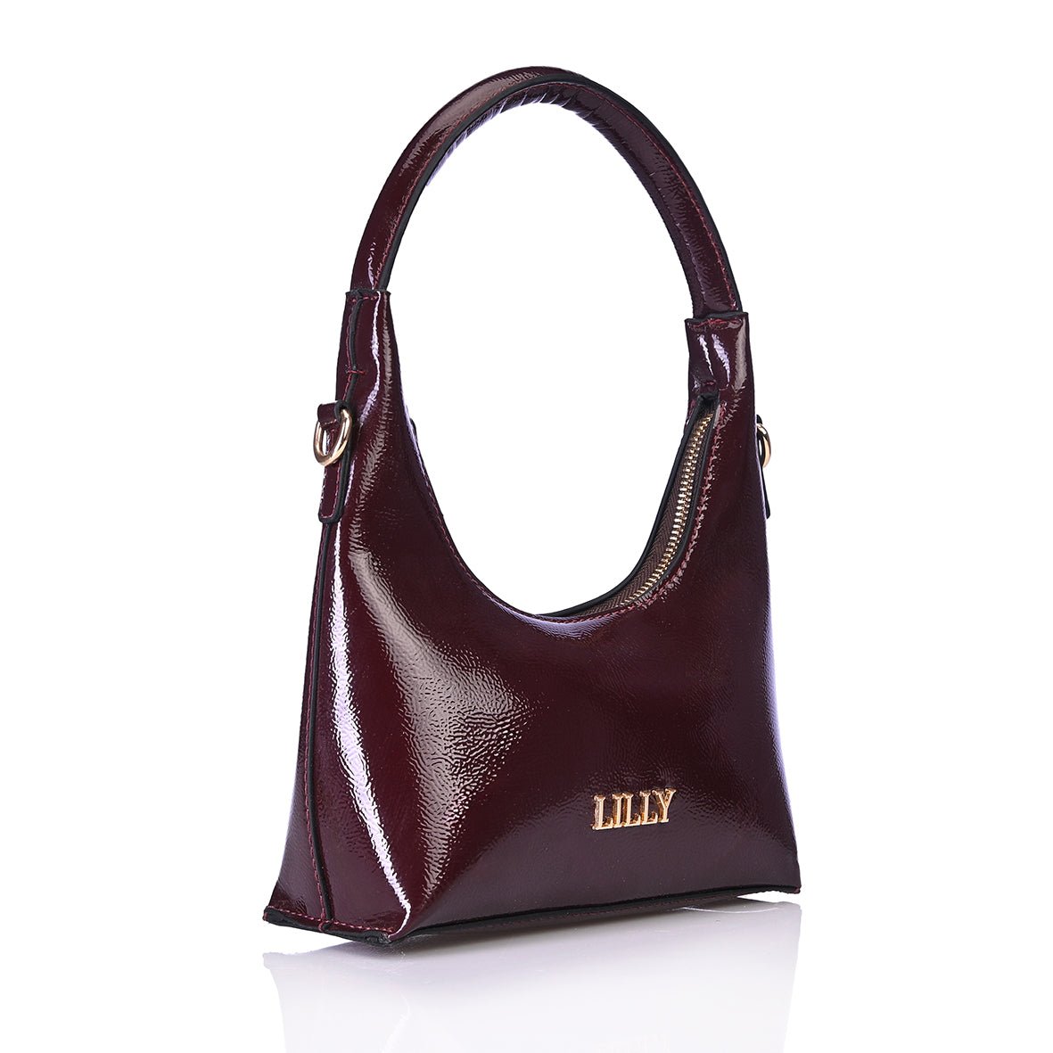 Gyoza wine smooth leather - Lillyscarfofficial