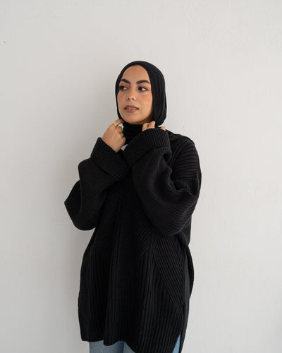 Handmade Trico in black - Lillyscarfofficial