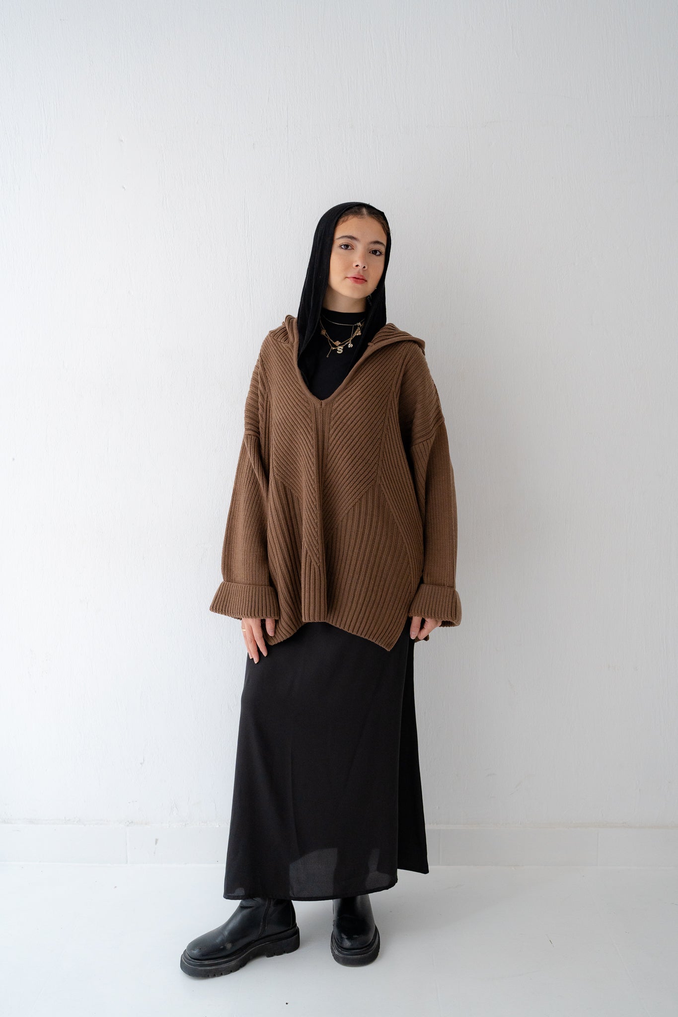 Handmade Trico in brown - Lillyscarfofficial