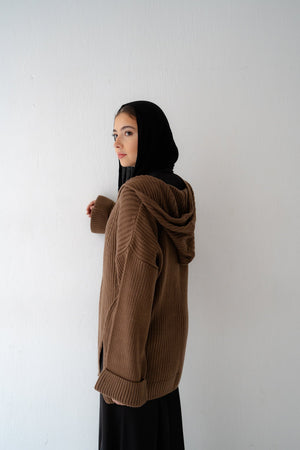 Handmade Trico in brown - Lillyscarfofficial
