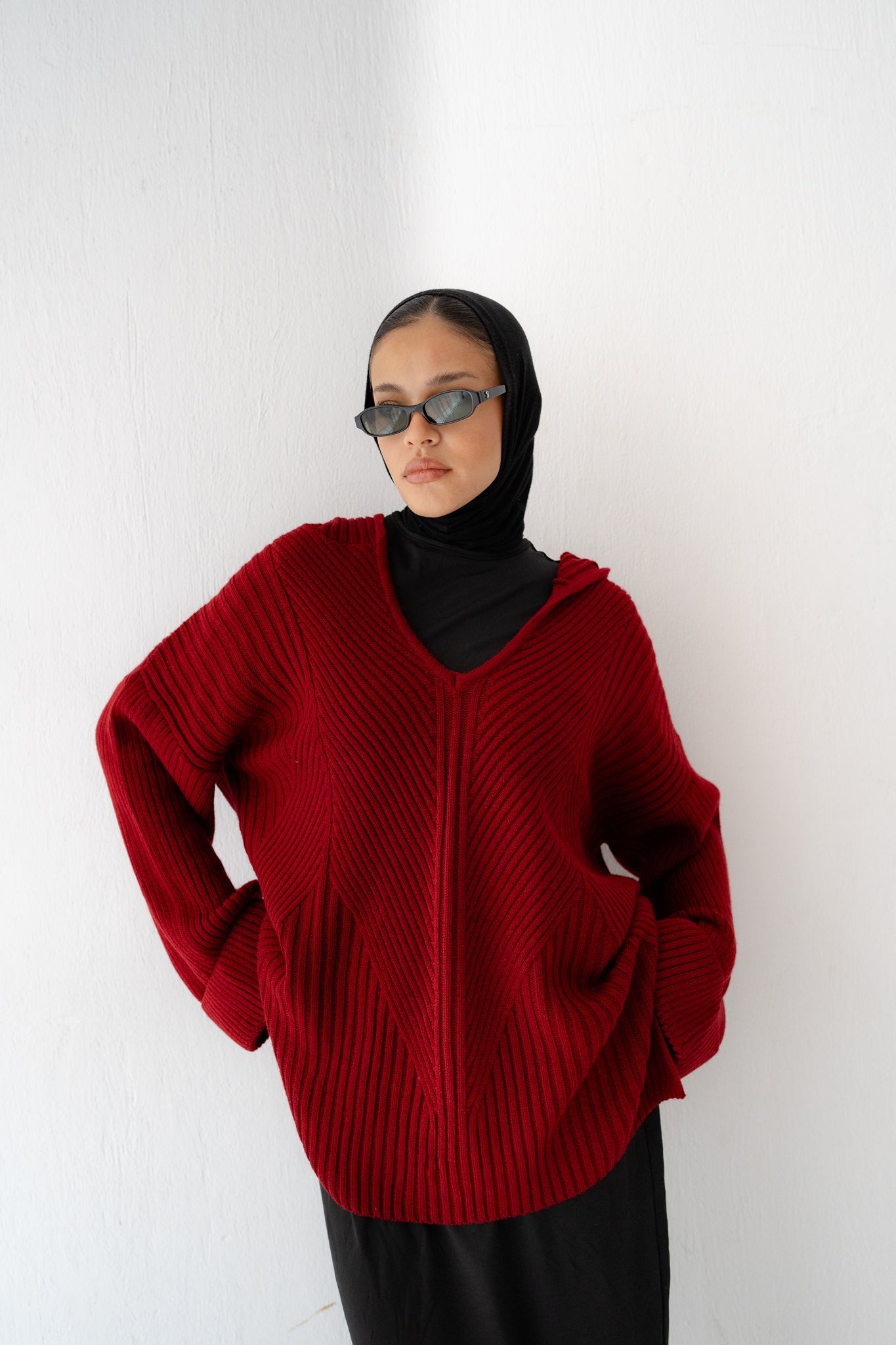 Handmade Trico in Burgundy - Lillyscarfofficial