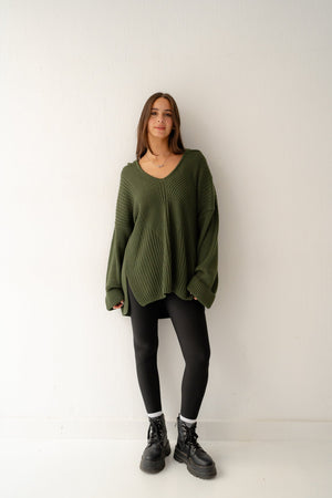 Handmade Trico in olive - Lillyscarfofficial