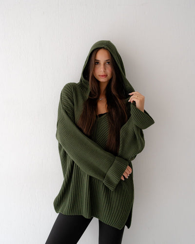 Handmade Trico in olive - Lillyscarfofficial
