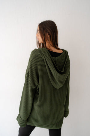 Handmade Trico in olive - Lillyscarfofficial