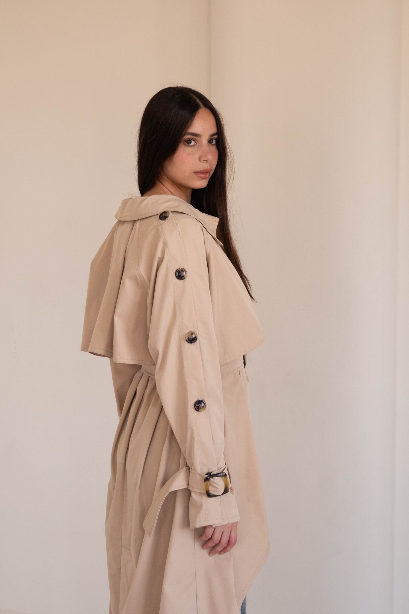 Le trench coat in beige - Lillyscarfofficial