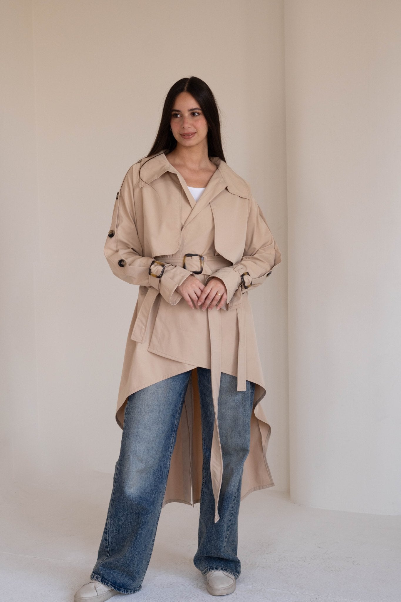 Le trench coat in beige - Lillyscarfofficial