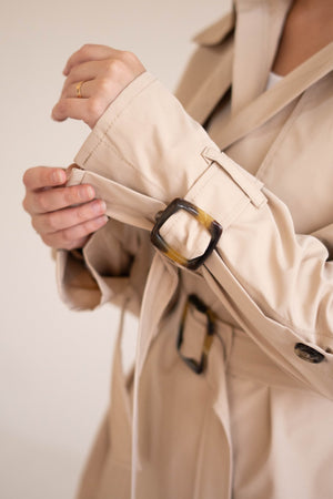 Le trench coat in beige - Lillyscarfofficial