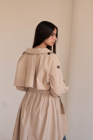 Le trench coat in beige - Lillyscarfofficial