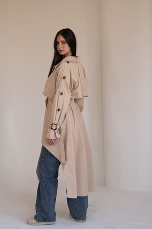Le trench coat in beige - Lillyscarfofficial