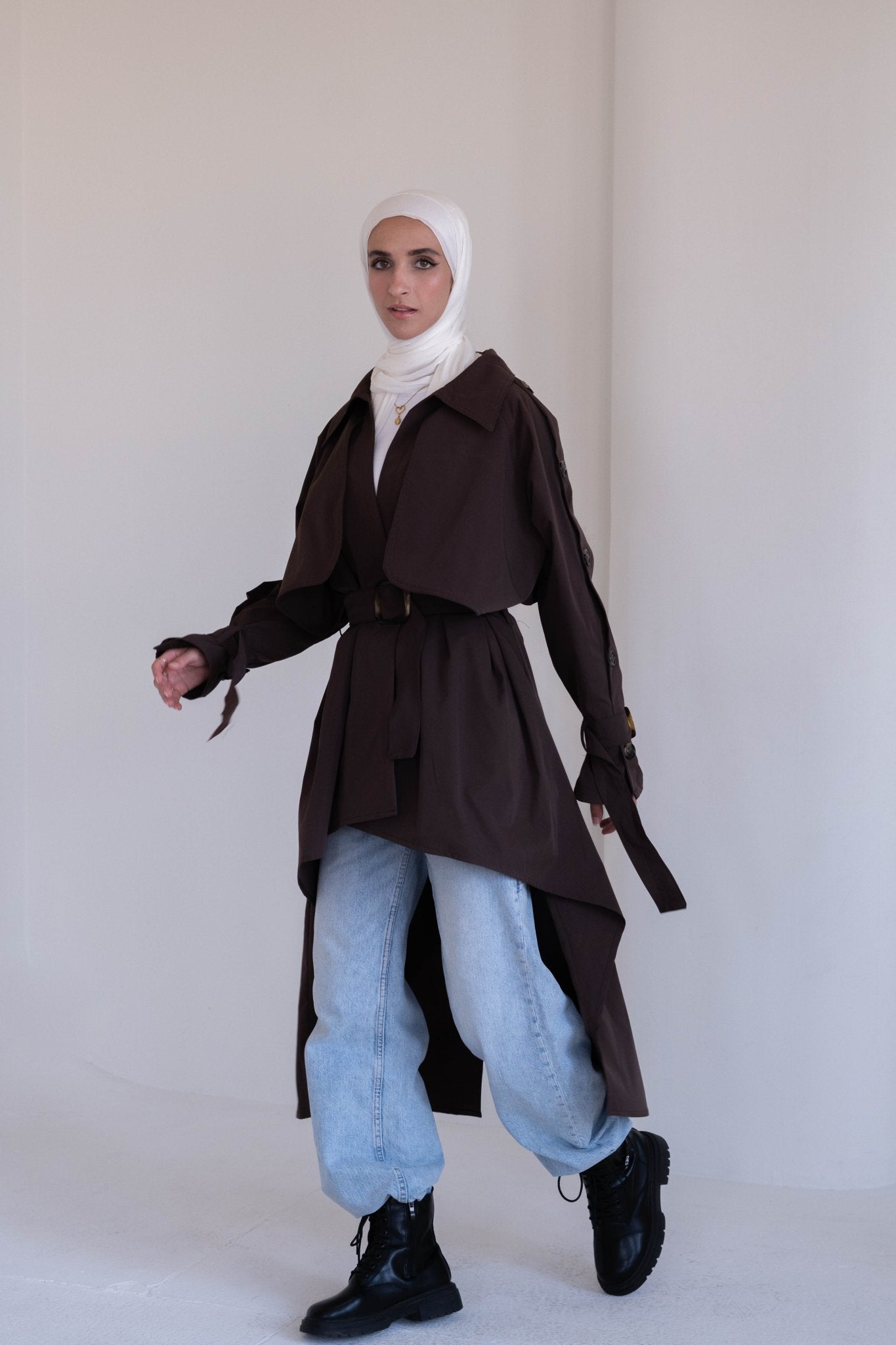 Le trench coat in brown - Lillyscarfofficial
