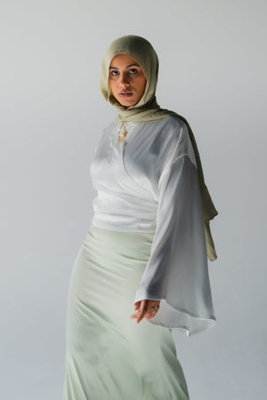 Light mint skirt - Lillyscarfofficial