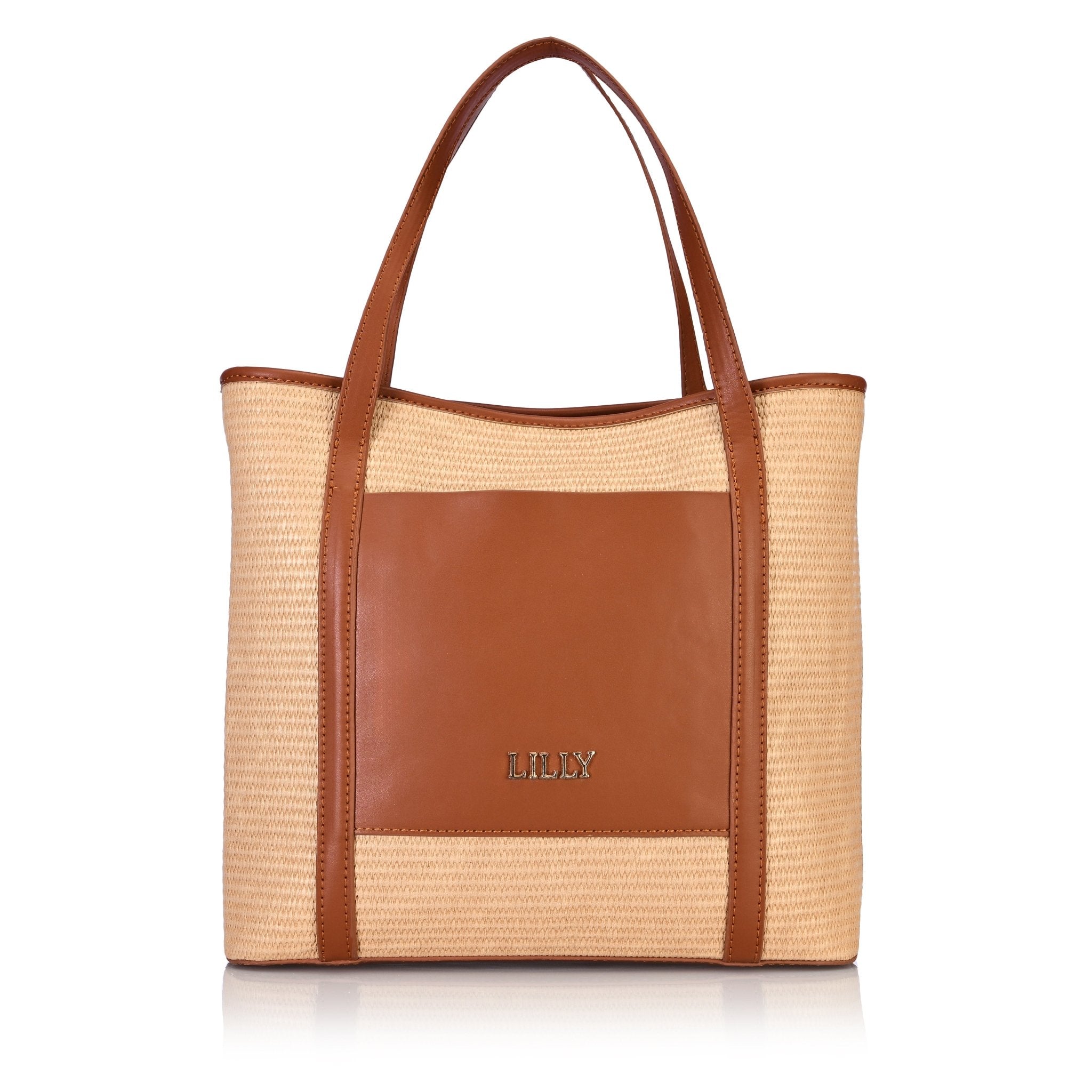 Lilly Classic Woven Tote - Lillyscarfofficial
