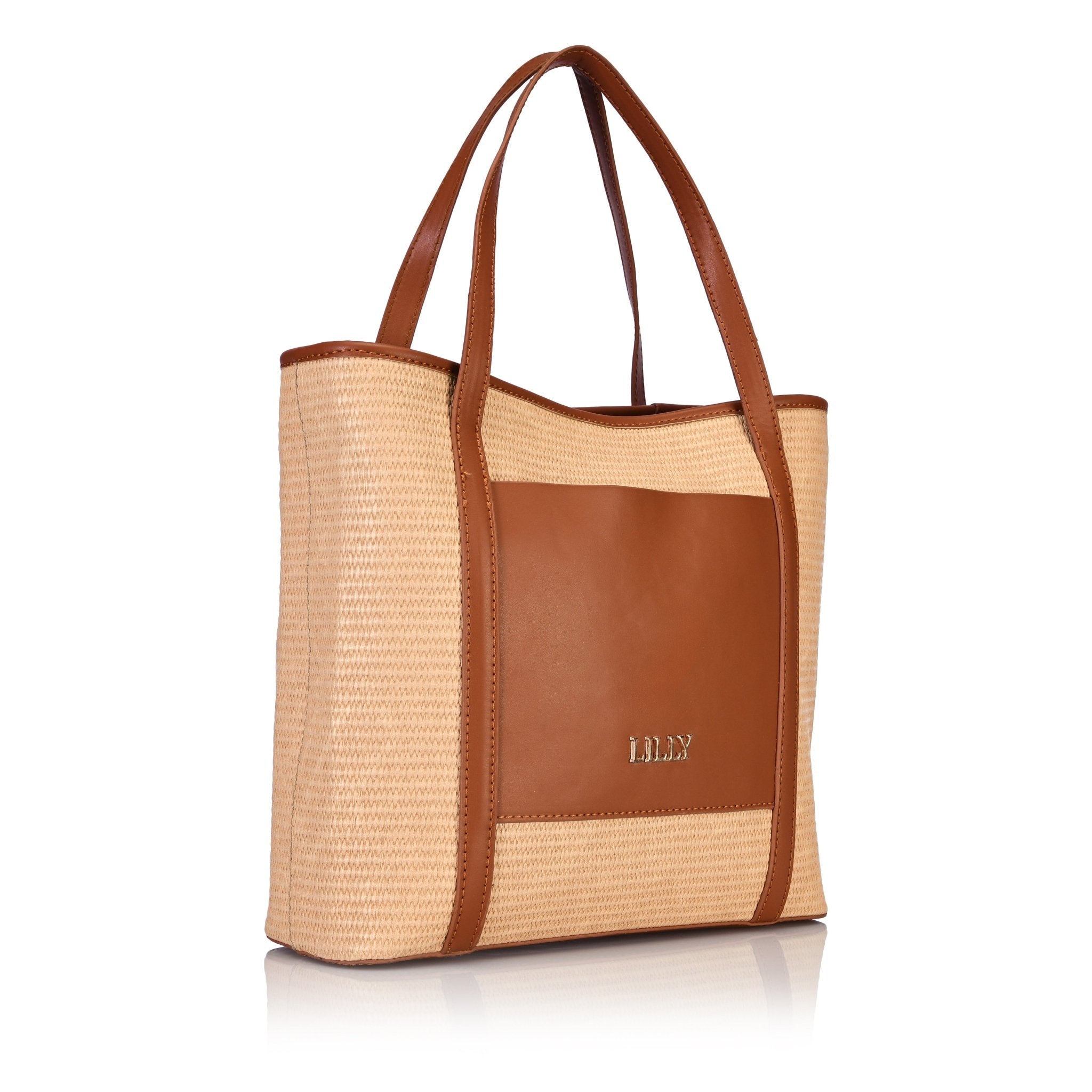 Lilly Classic Woven Tote - Lillyscarfofficial