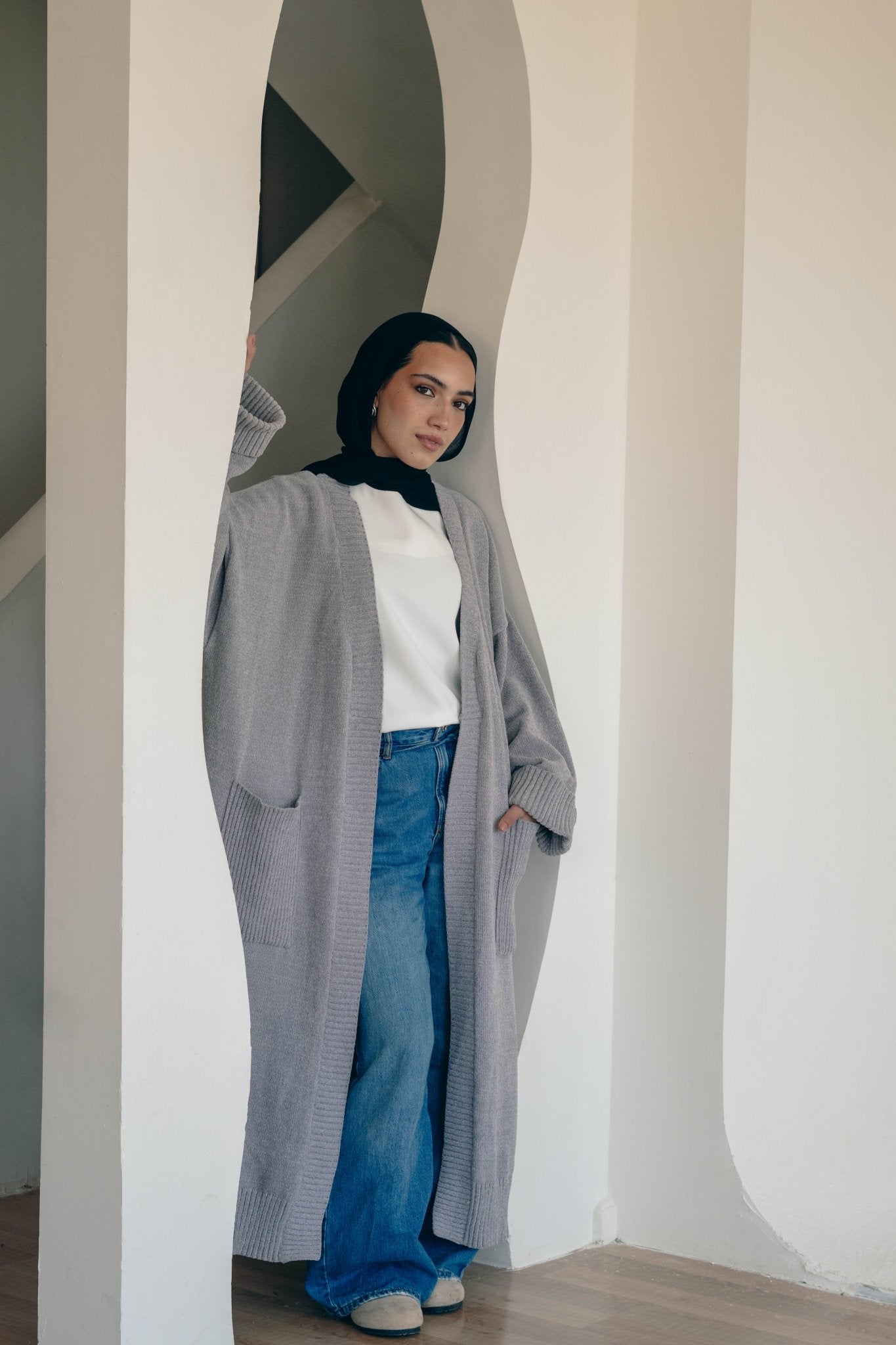 Loose Knitted Cardigan - Lillyscarfofficial