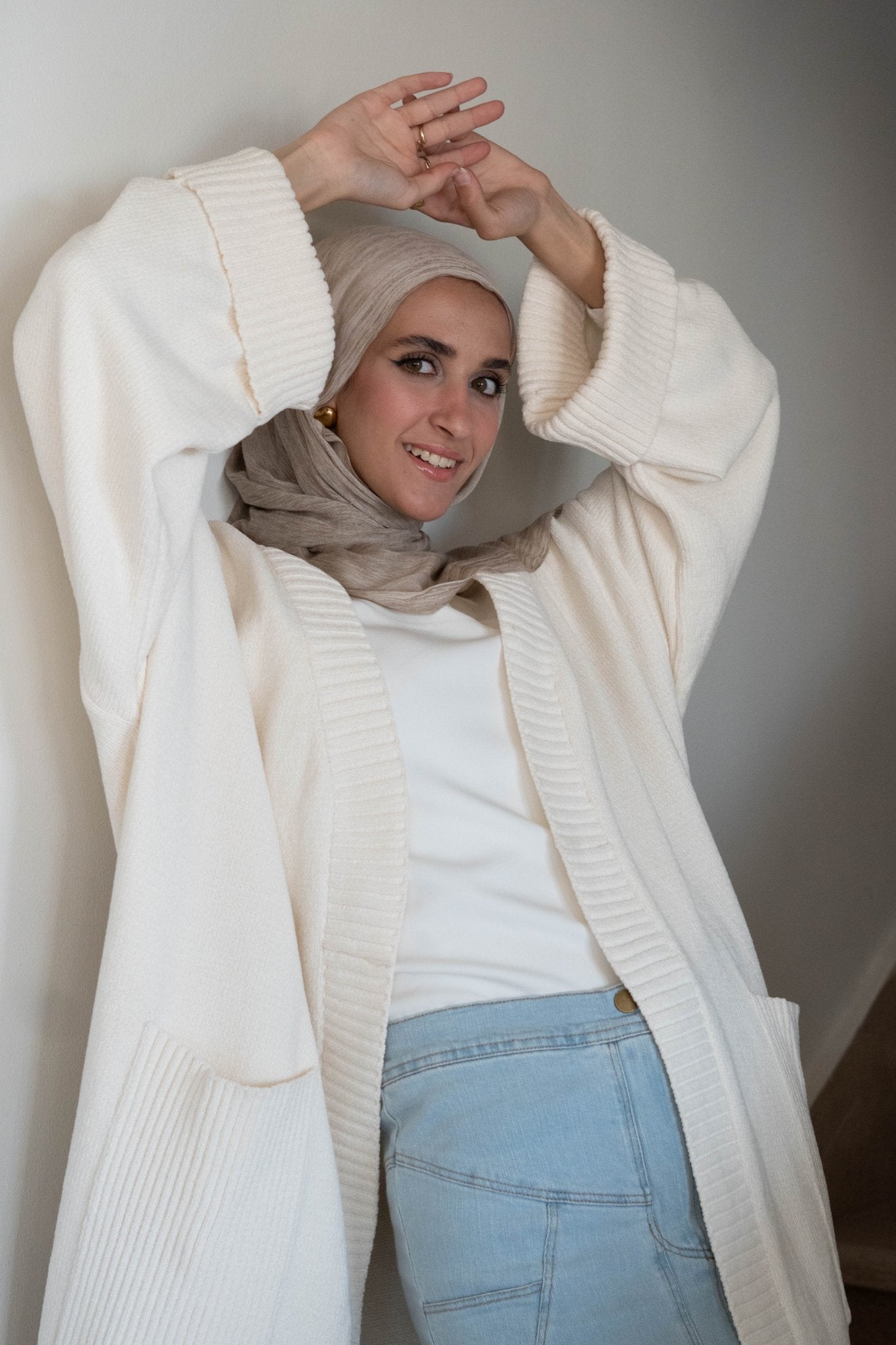 Loose Knitted Cardigan - Lillyscarfofficial