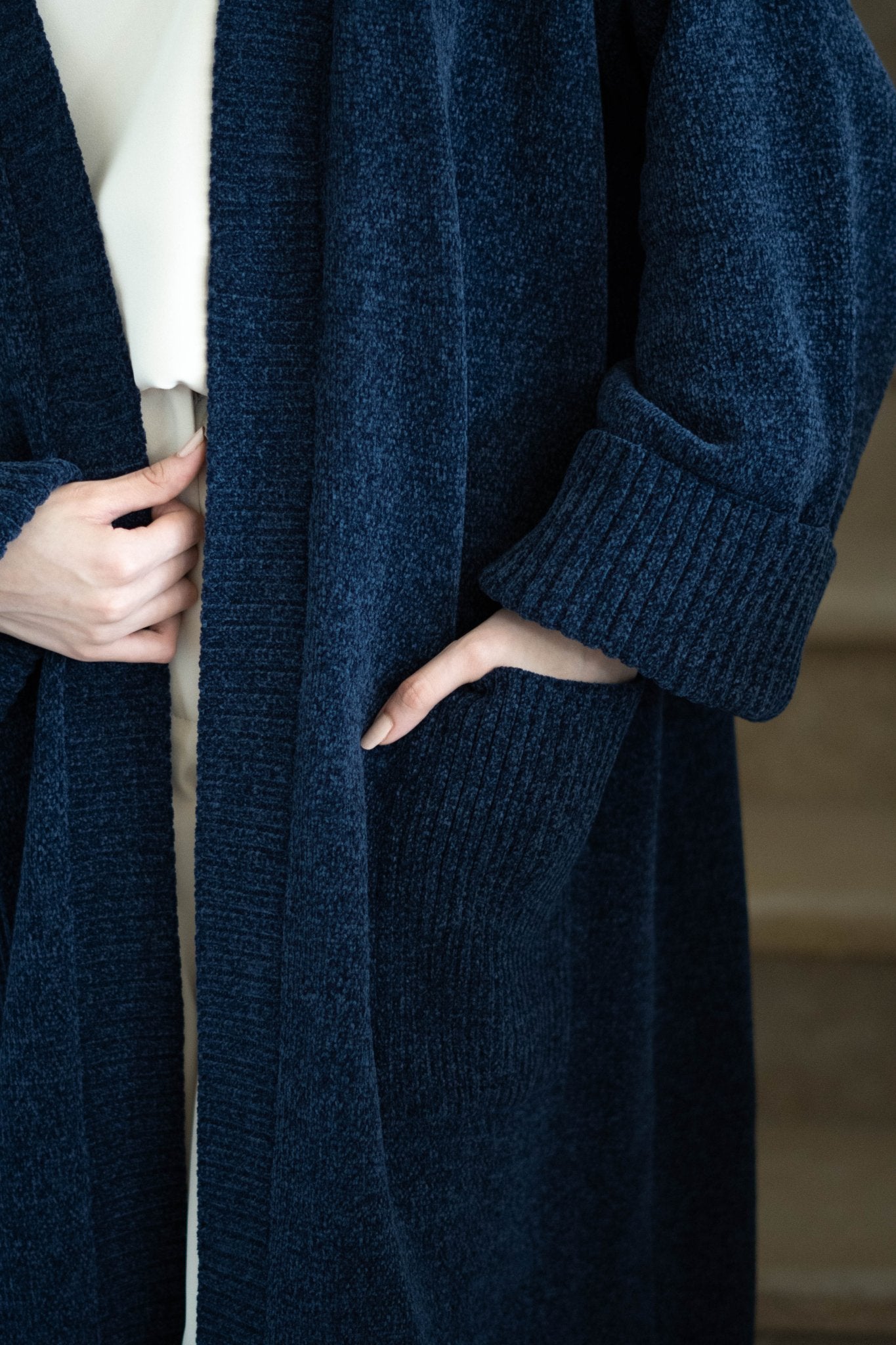 Loose Knitted Cardigan - Lillyscarfofficial