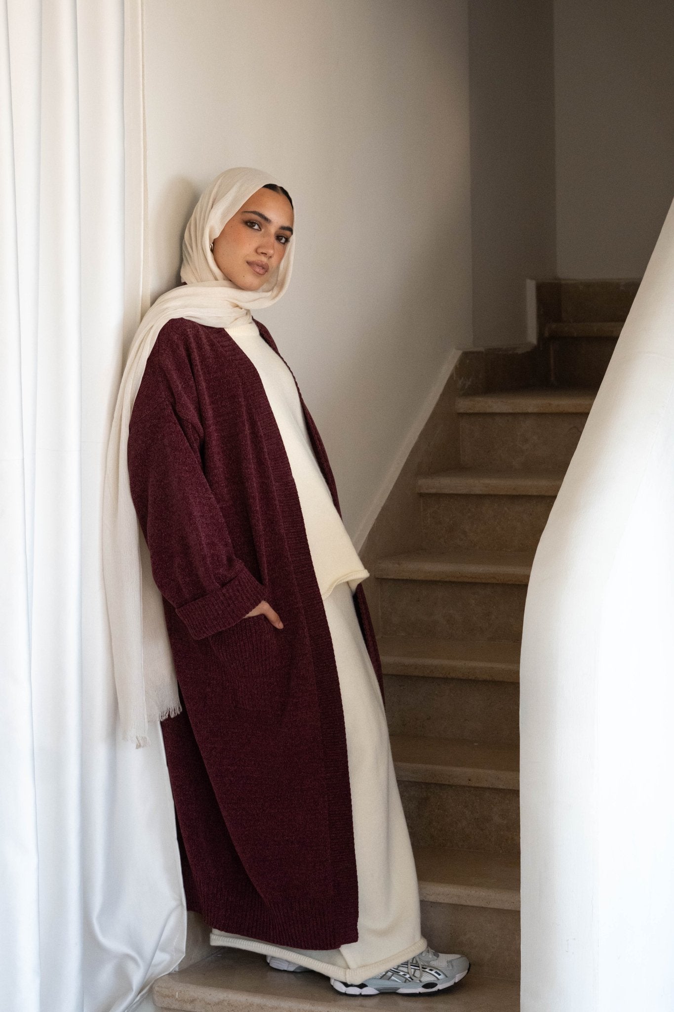 Loose Knitted Cardigan - Lillyscarfofficial