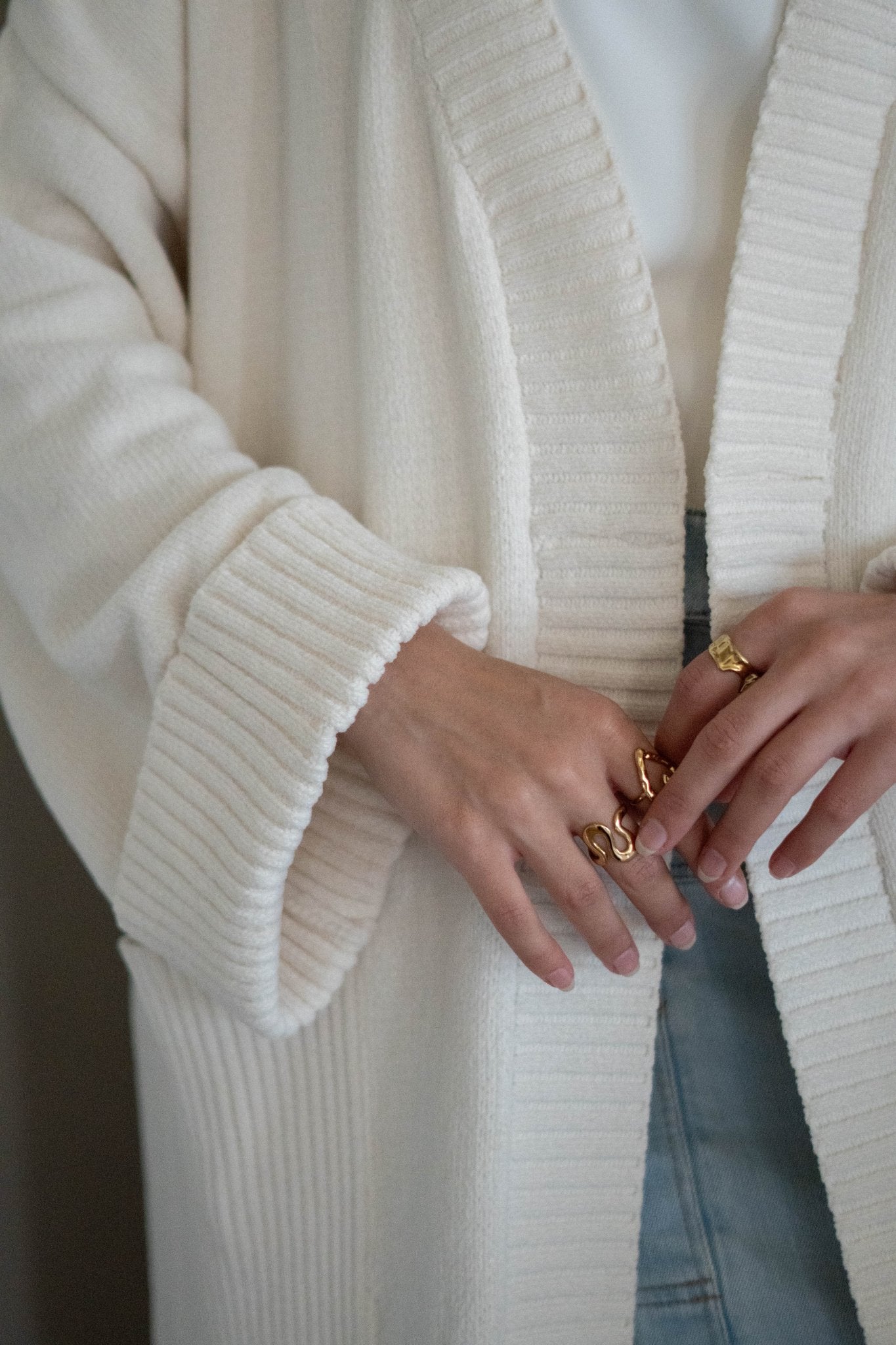 Loose Knitted Cardigan - Lillyscarfofficial