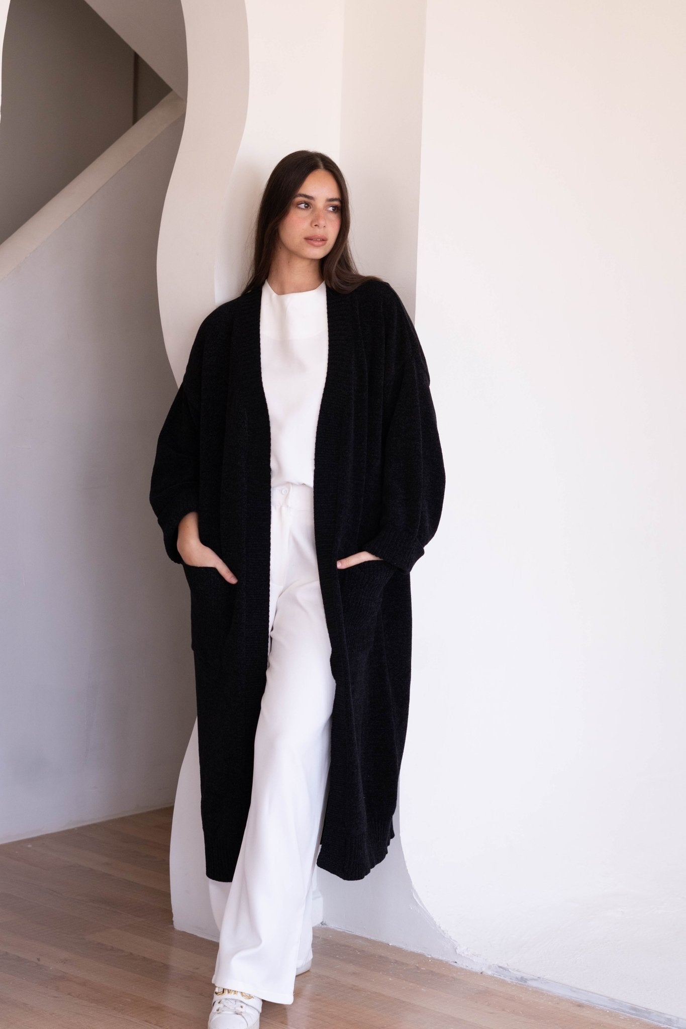 Loose Knitted Cardigan - Lillyscarfofficial