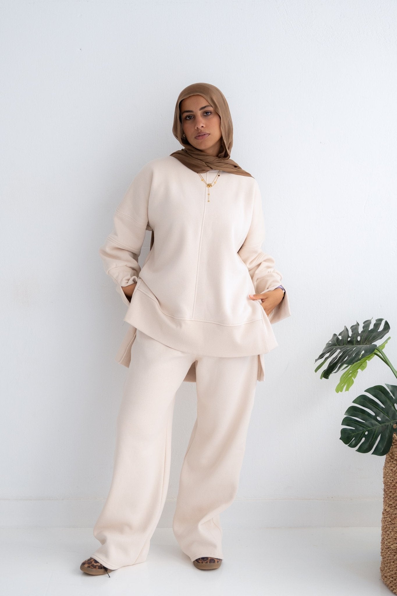 Marvy set in beige - Lillyscarfofficial