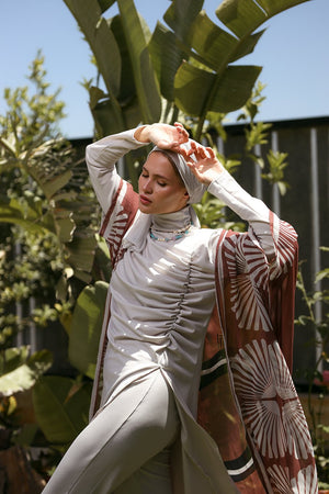 Mawja In cream cover - up - Lillyscarfofficial
