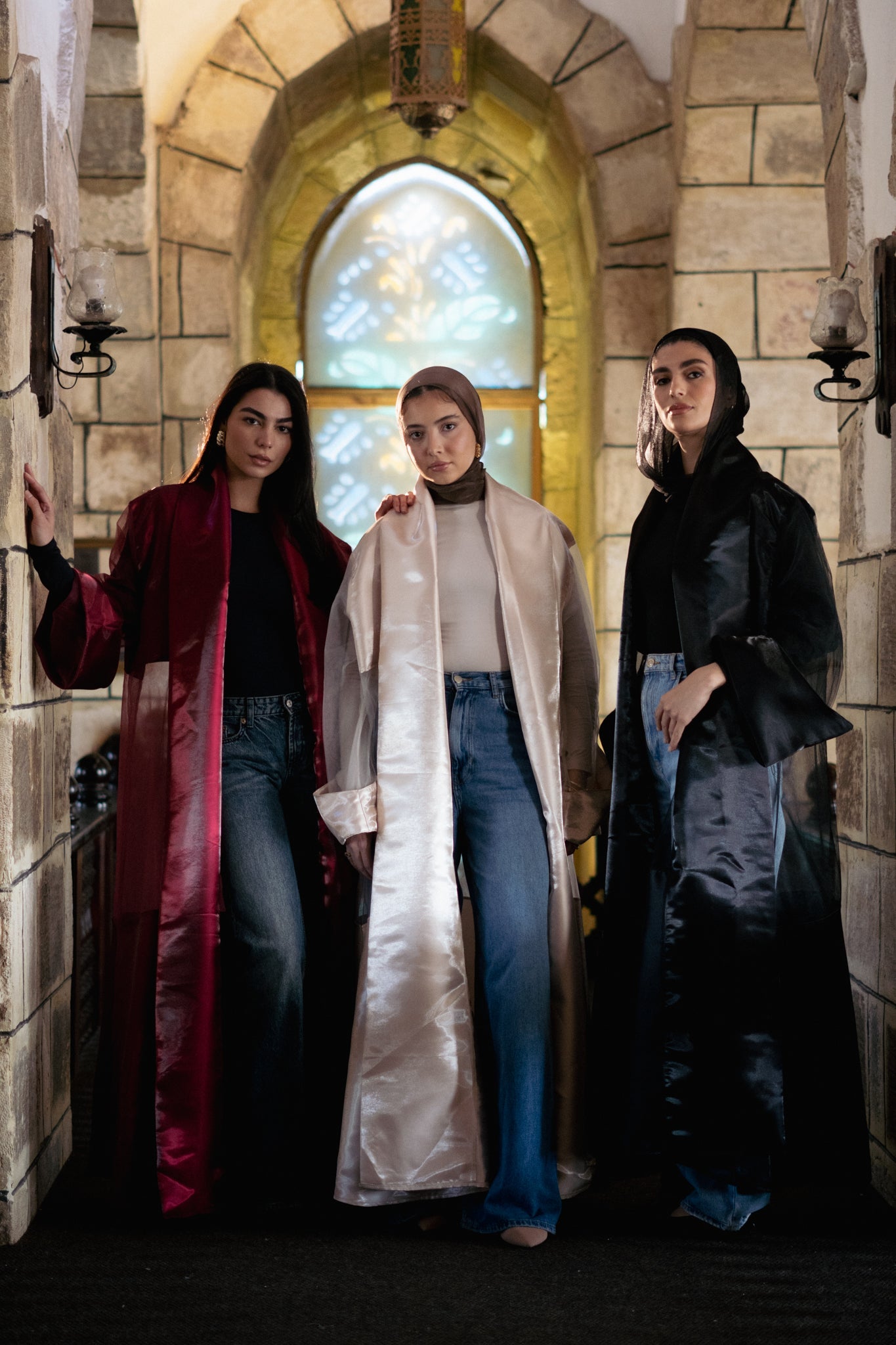 Mikado Tulle Caftan - Lillyscarfofficial