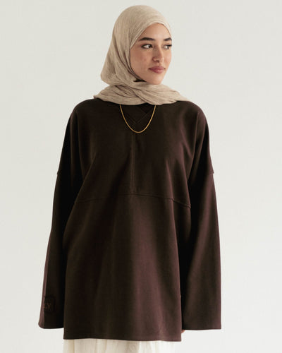 Minimal V in Brown - Lillyscarfofficial