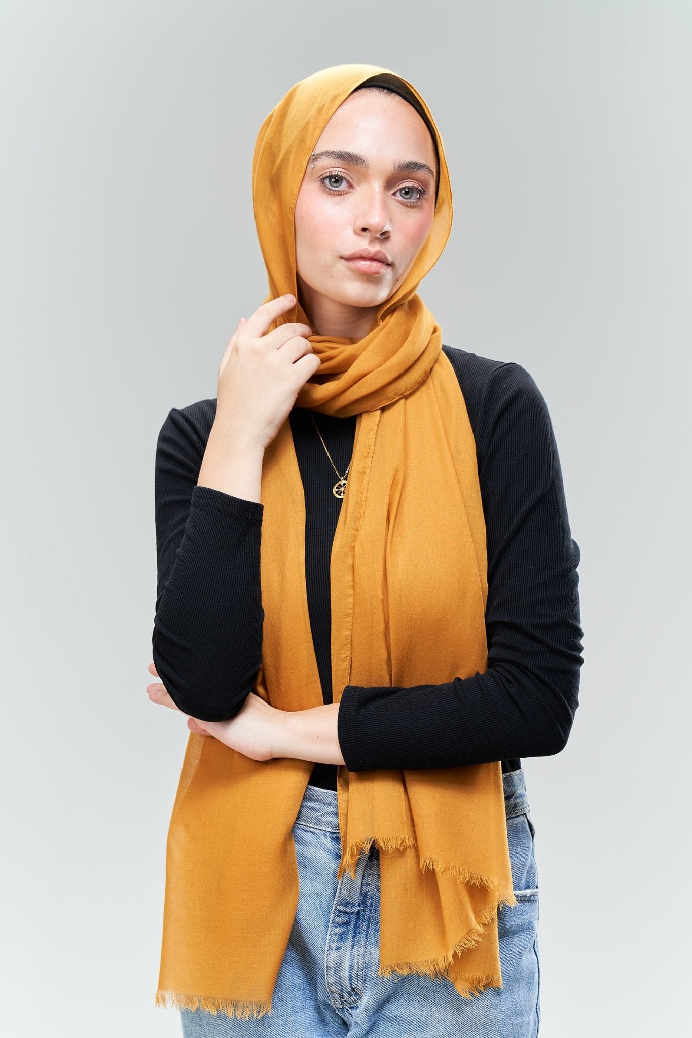 Orange cotton - Lillyscarfofficial