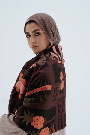 Orange pineapple Shawl - Lillyscarfofficial