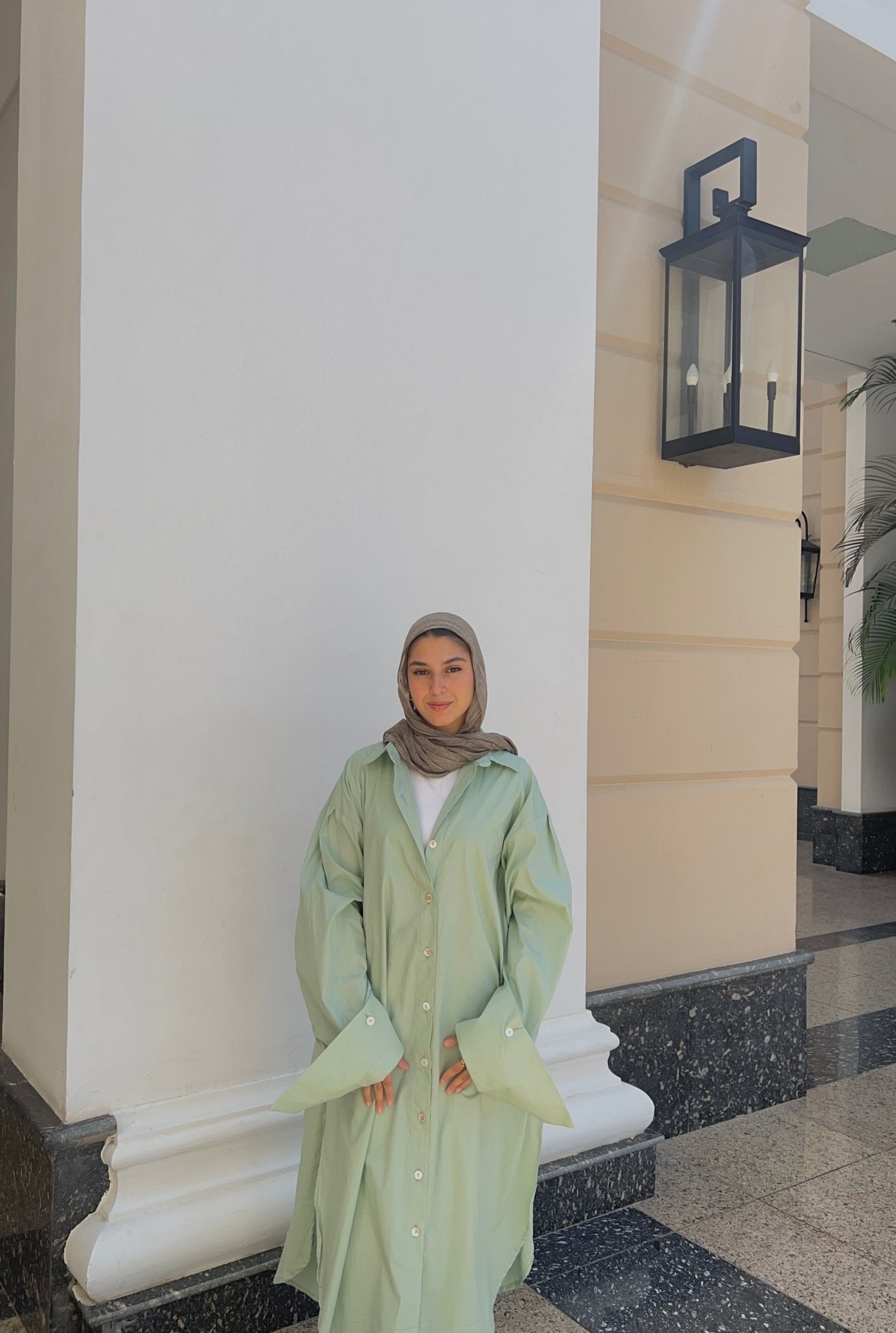 Oversized Cotton Poplin Shirt - Lillyscarfofficial