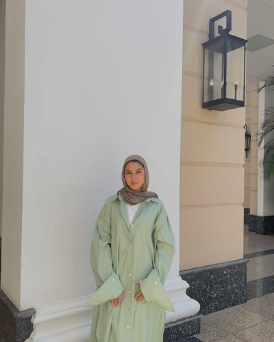 Oversized Cotton Poplin Shirt - Lillyscarfofficial