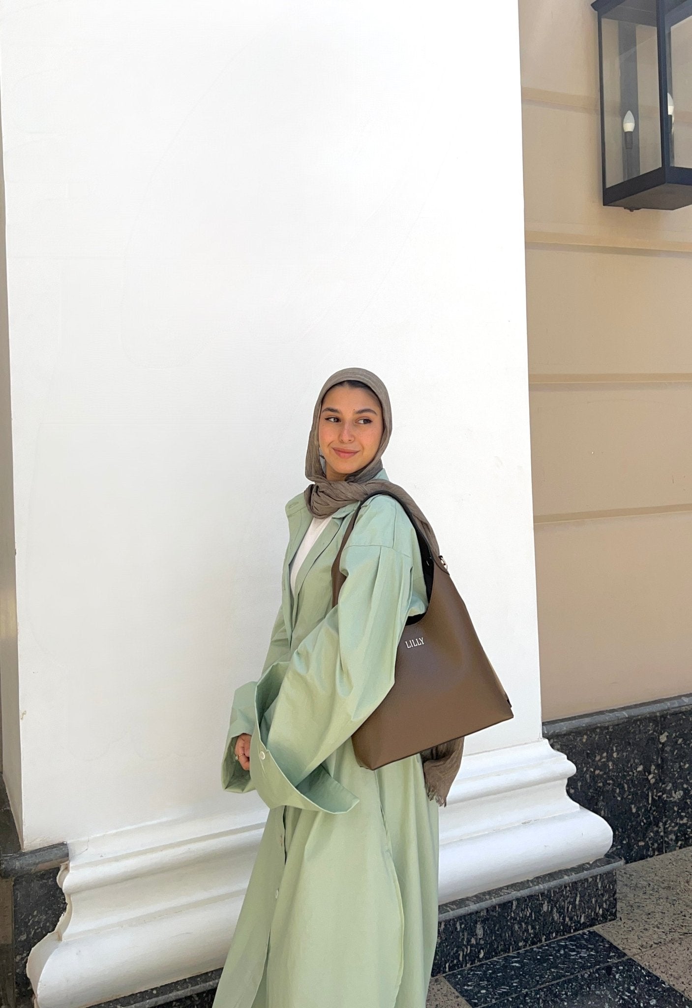 Oversized Cotton Poplin Shirt - Lillyscarfofficial