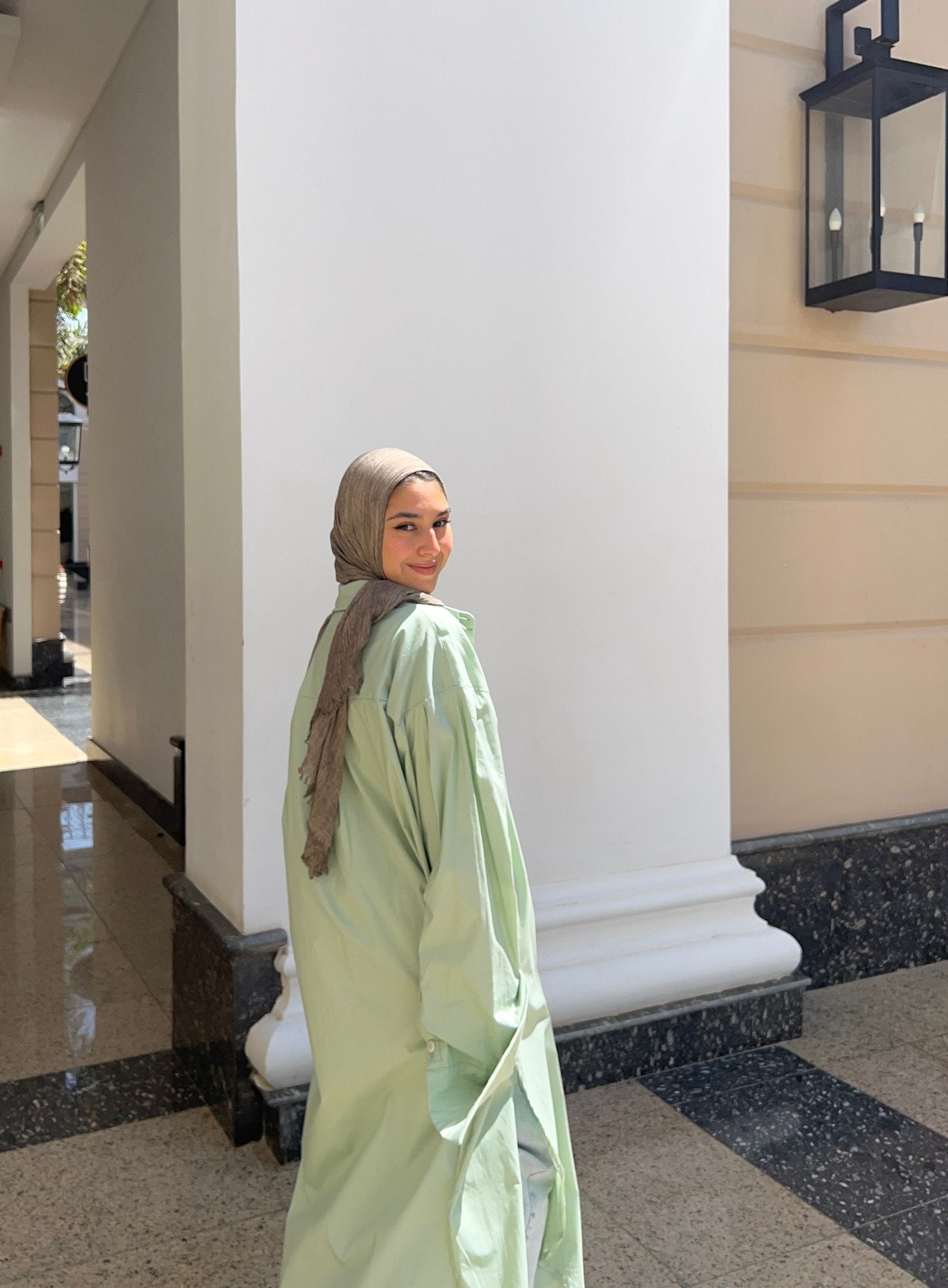 Oversized Cotton Poplin Shirt - Lillyscarfofficial