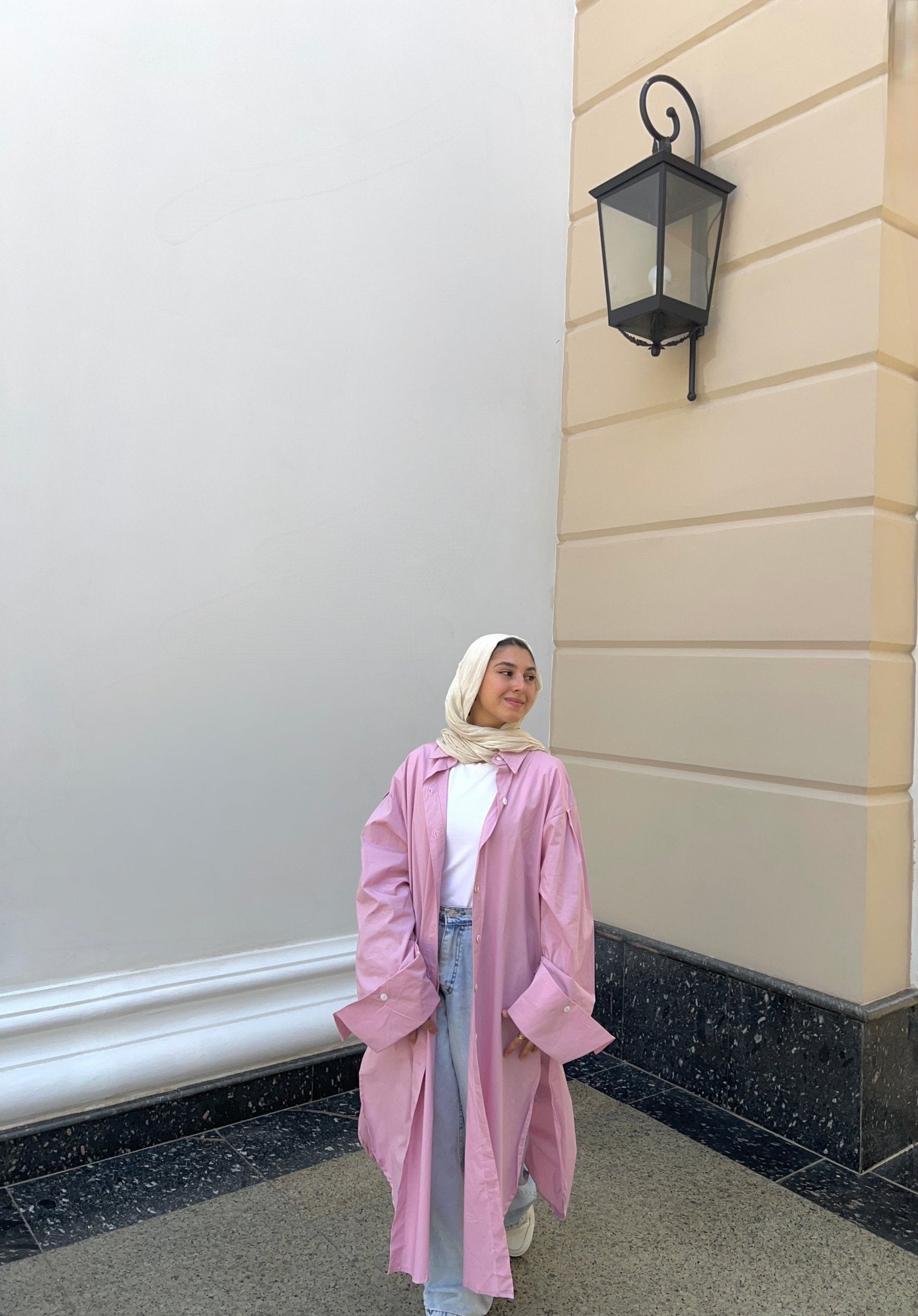 Oversized Cotton Poplin Shirt - Lillyscarfofficial