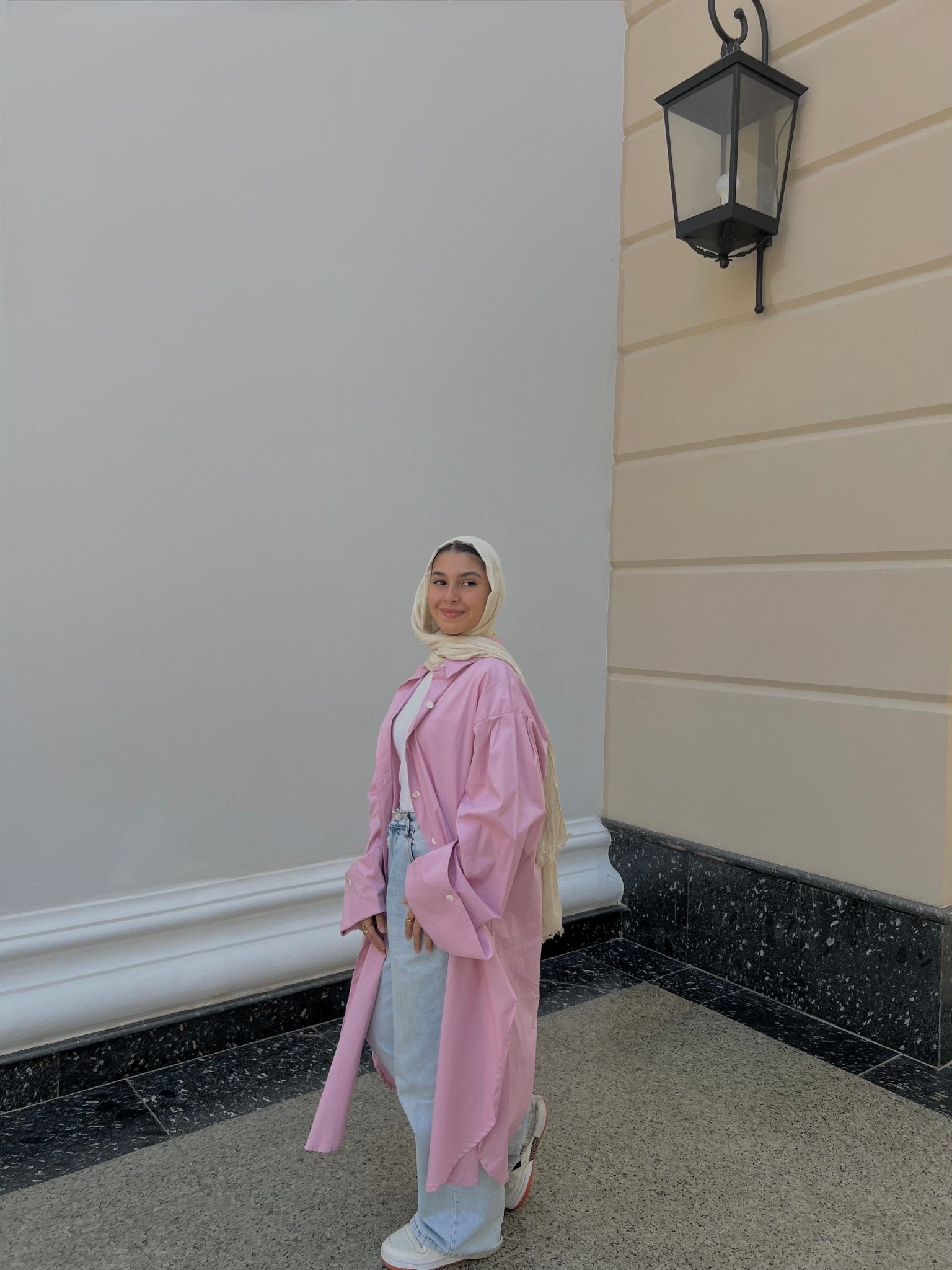 Oversized Cotton Poplin Shirt - Lillyscarfofficial