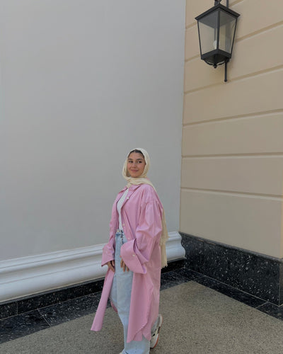 Oversized Cotton Poplin Shirt - Lillyscarfofficial