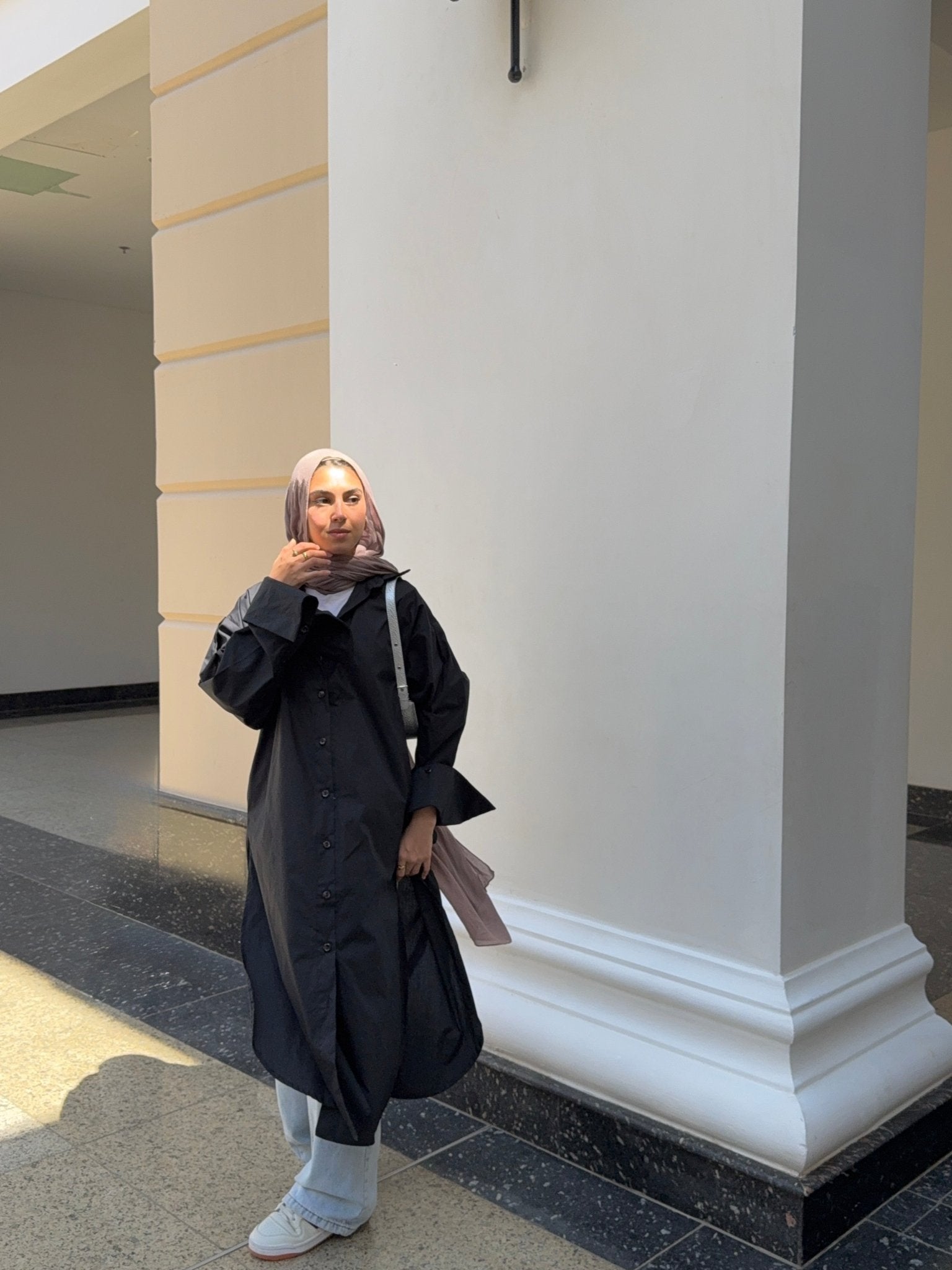 Oversized Cotton Poplin Shirt - Lillyscarfofficial