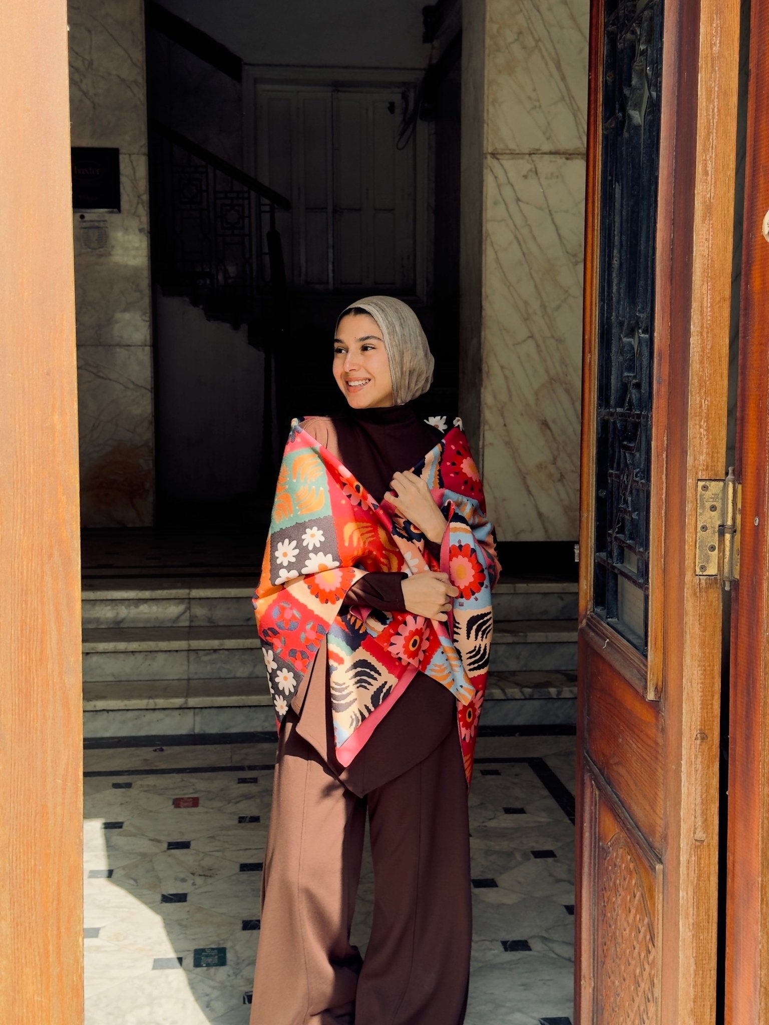 pinky girl shawl - Lillyscarfofficial