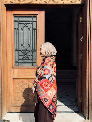 pinky girl shawl - Lillyscarfofficial