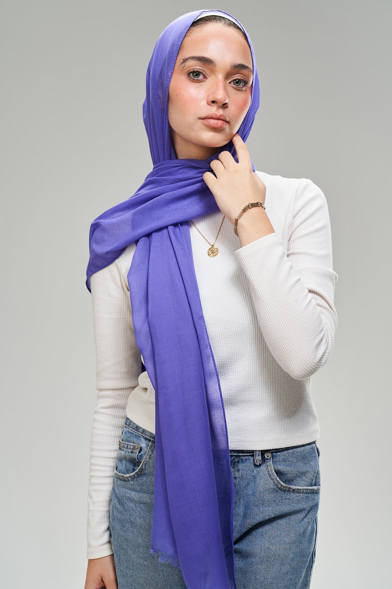 Purple cotton - Lillyscarfofficial