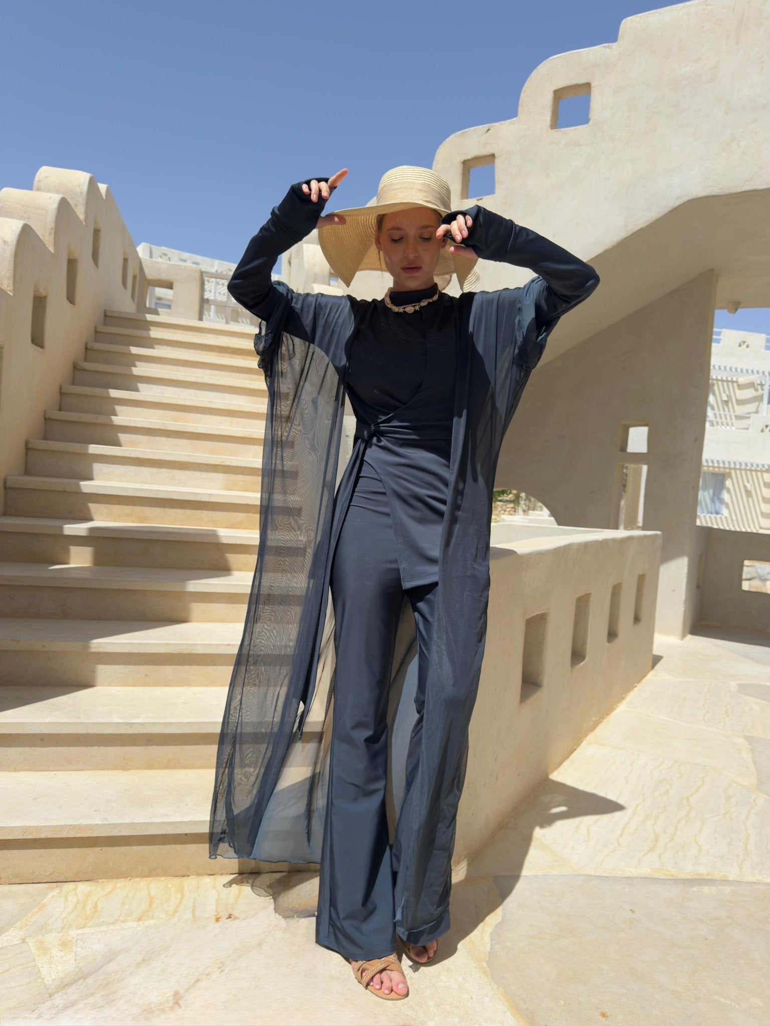 Rimaye in petroleum Cover - Up - Lillyscarfofficial