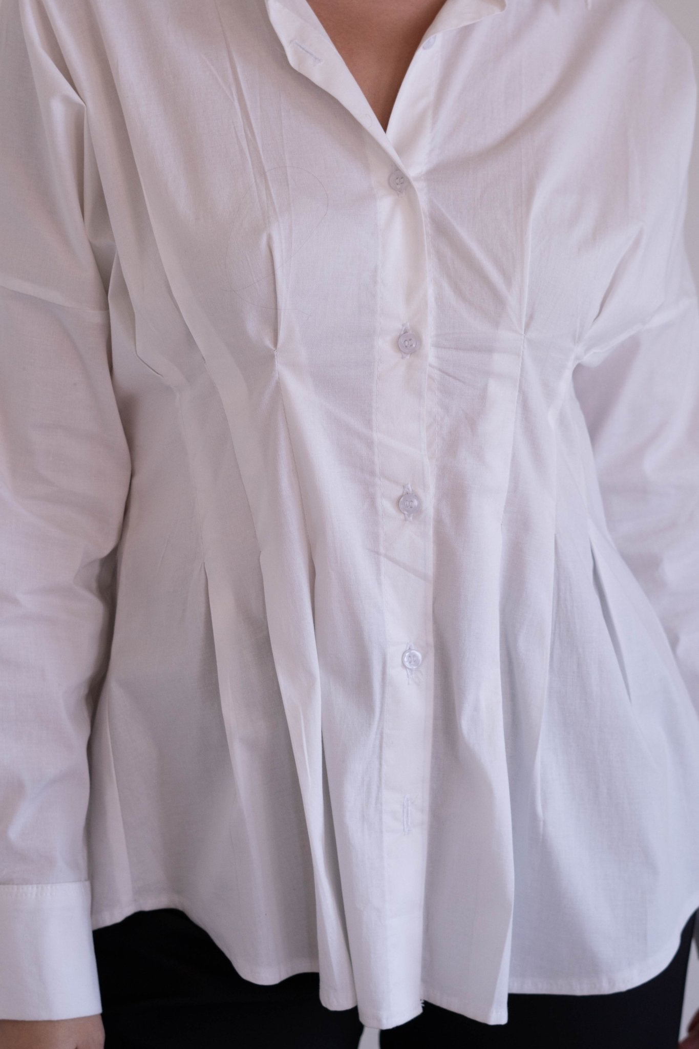 Ruffled Collared puff sleeve - Lillyscarfofficial