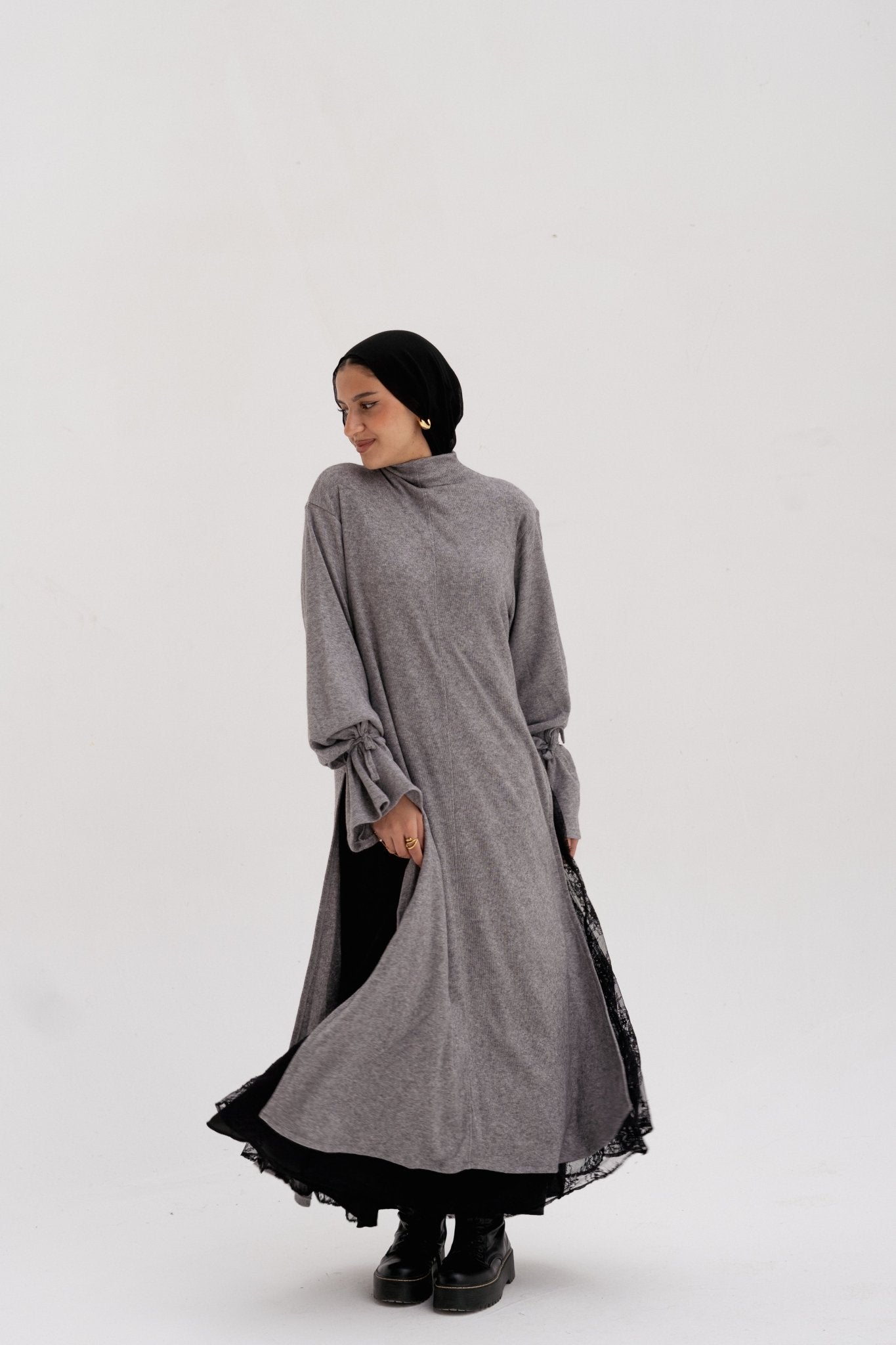 Side - slit dress - Lillyscarfofficial