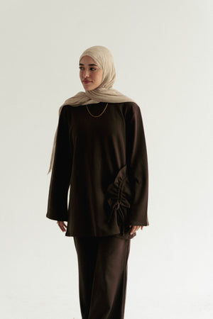 Side tie relaxed top - Lillyscarfofficial