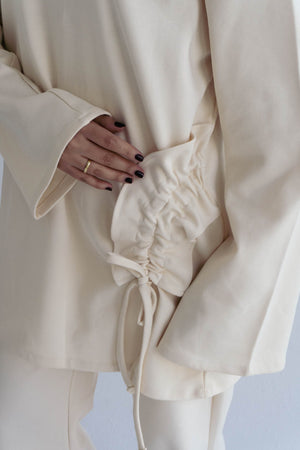 Side tie relaxed top - Lillyscarfofficial