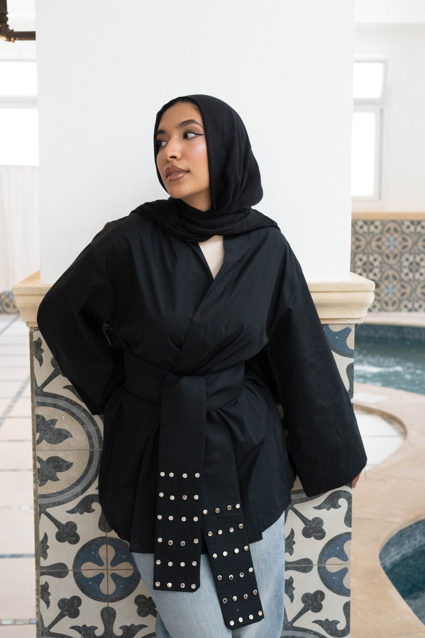 Studded kimono - Lillyscarfofficial