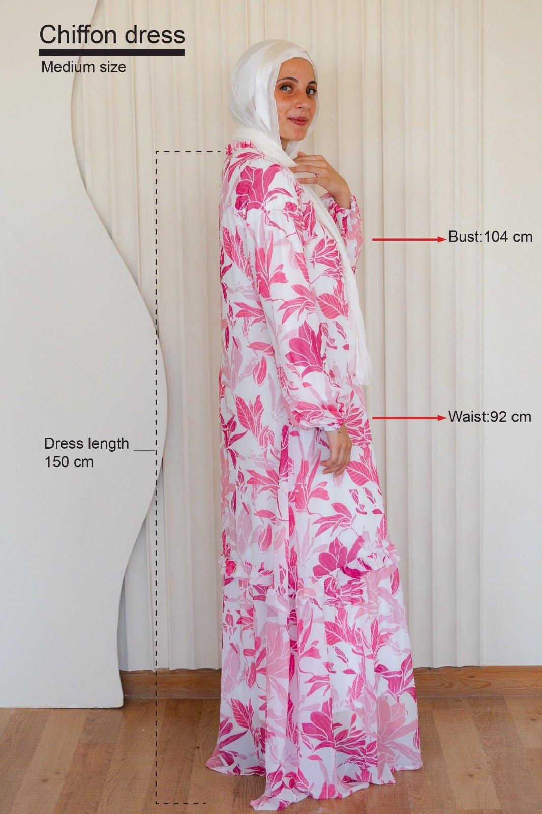 Summer Printed chiffon Dress - purple - Lillyscarfofficial