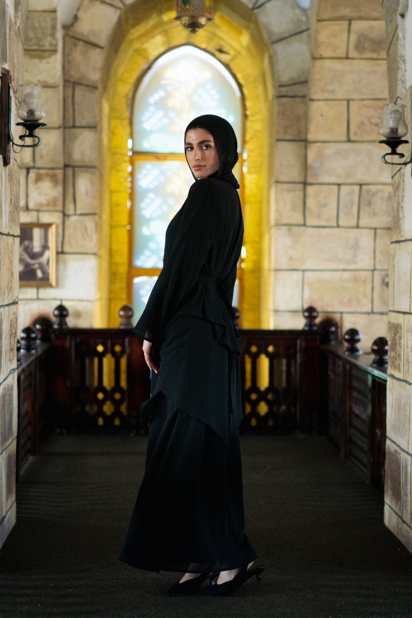 Swan chiffon dress - Lillyscarfofficial