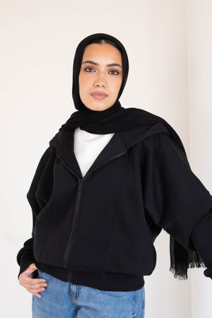 Sweatshirt | Cropped Hoodie - Lillyscarfofficial