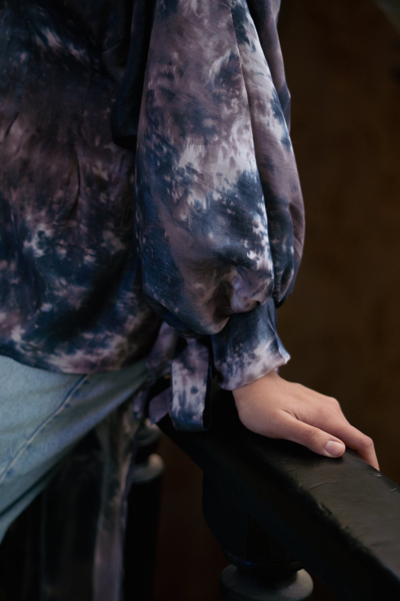 Tie Dye Shimmer Blouse - Lillyscarfofficial